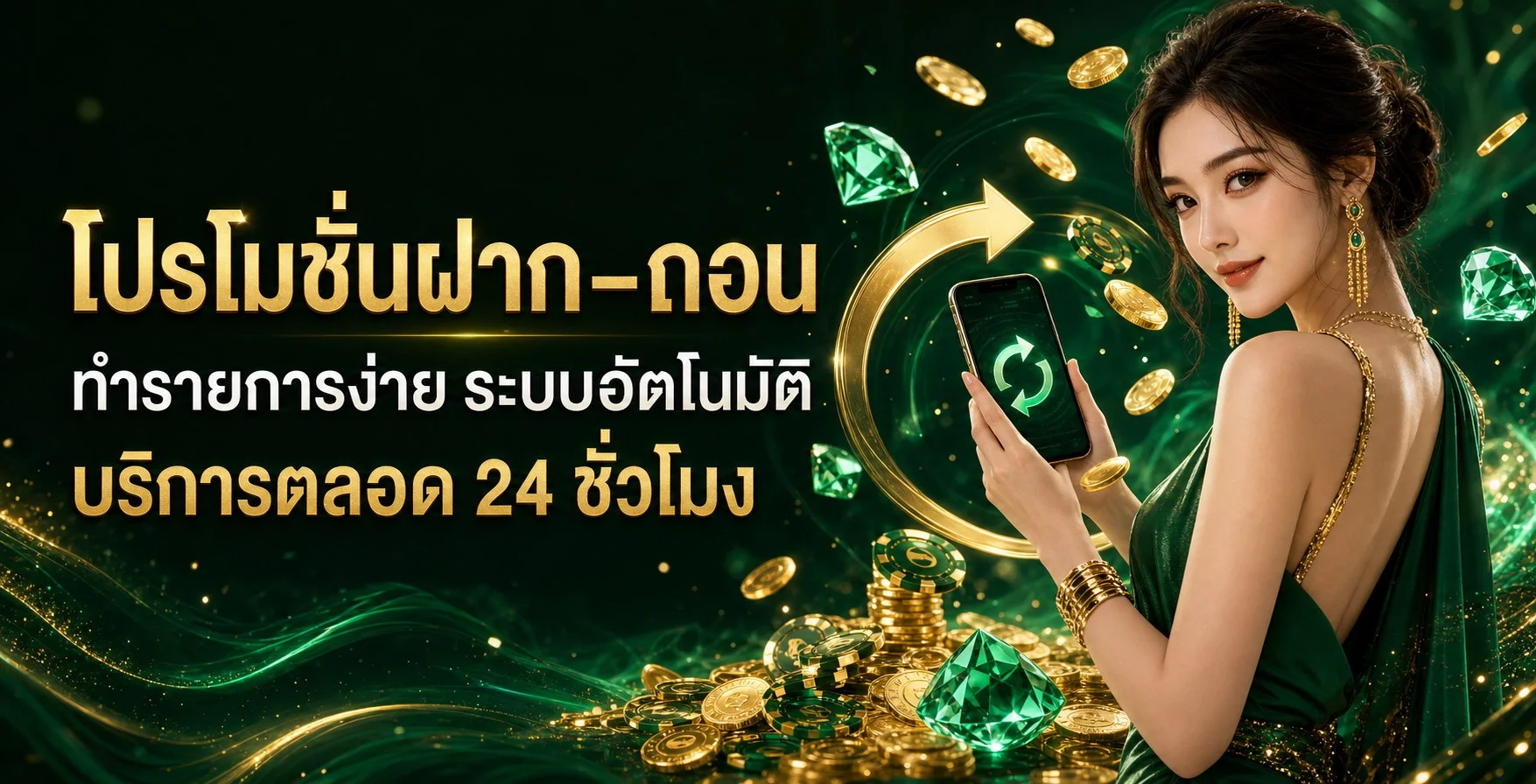 ระบบฝากถอนอัตโนมัติ UFA24K รองรับธนาคารและ TrueWallet